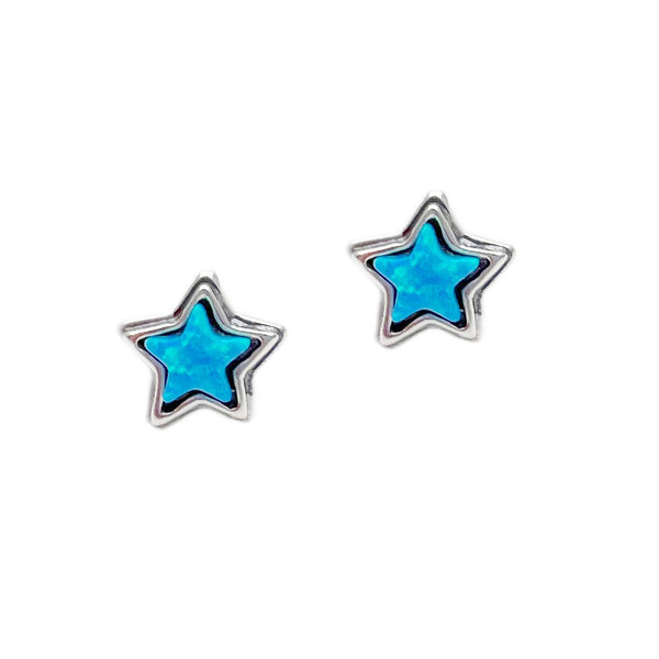Aviv Silver Star Stud Earrings