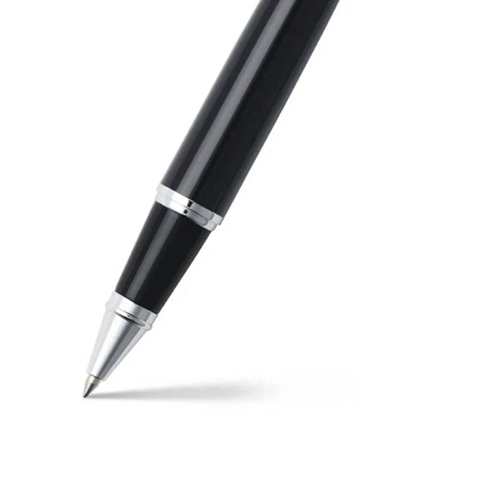 Sheaffer® 300 Glossy Black Barrel and Bright Chrome Cap Rollerball Pen 9314-1