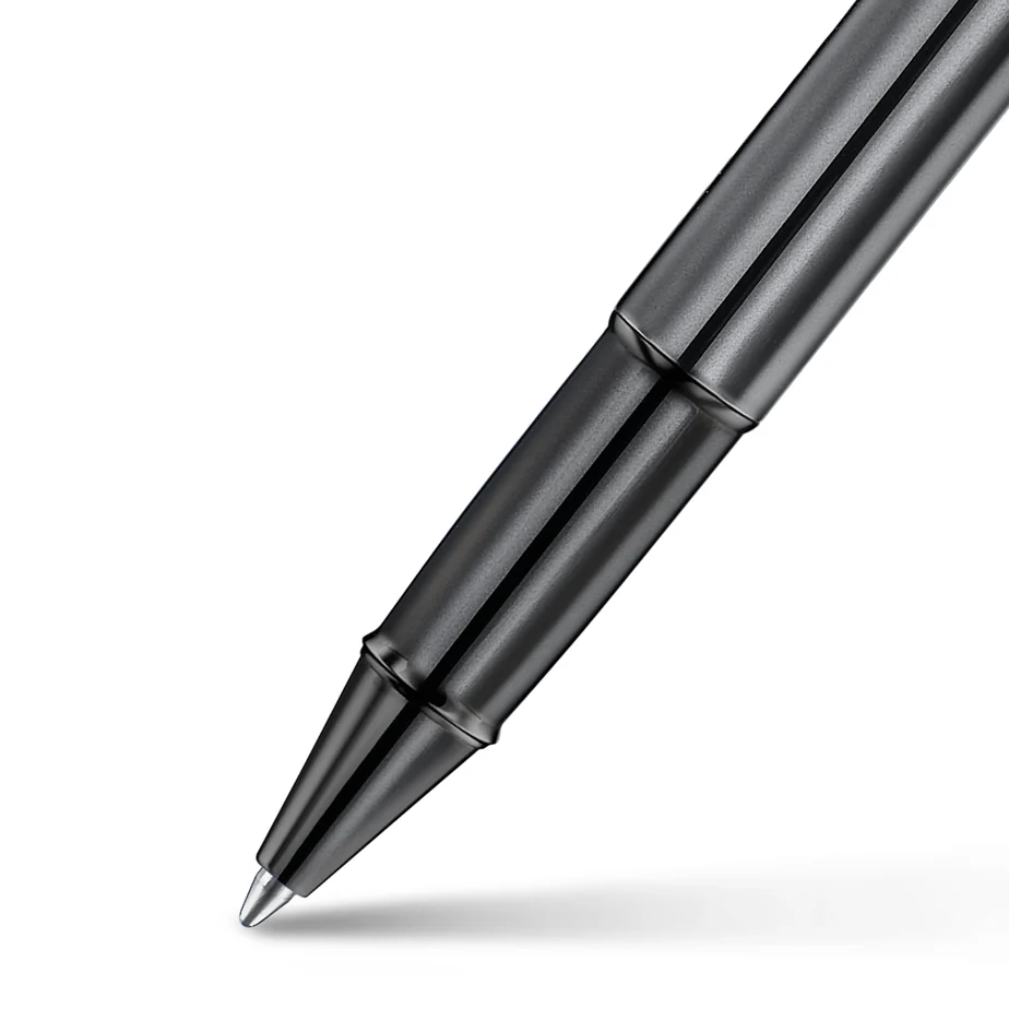 Sheaffer®100 Ionic Gunmetal Grey Rollerball Pen with Shiny PVD Trims nib