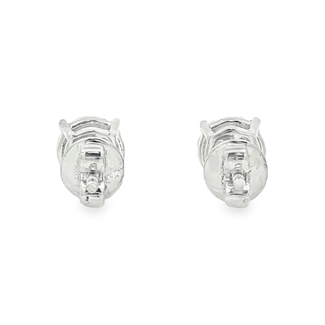 Sterling Silver Lab Grown Diamond Earrings 1.50ct rear