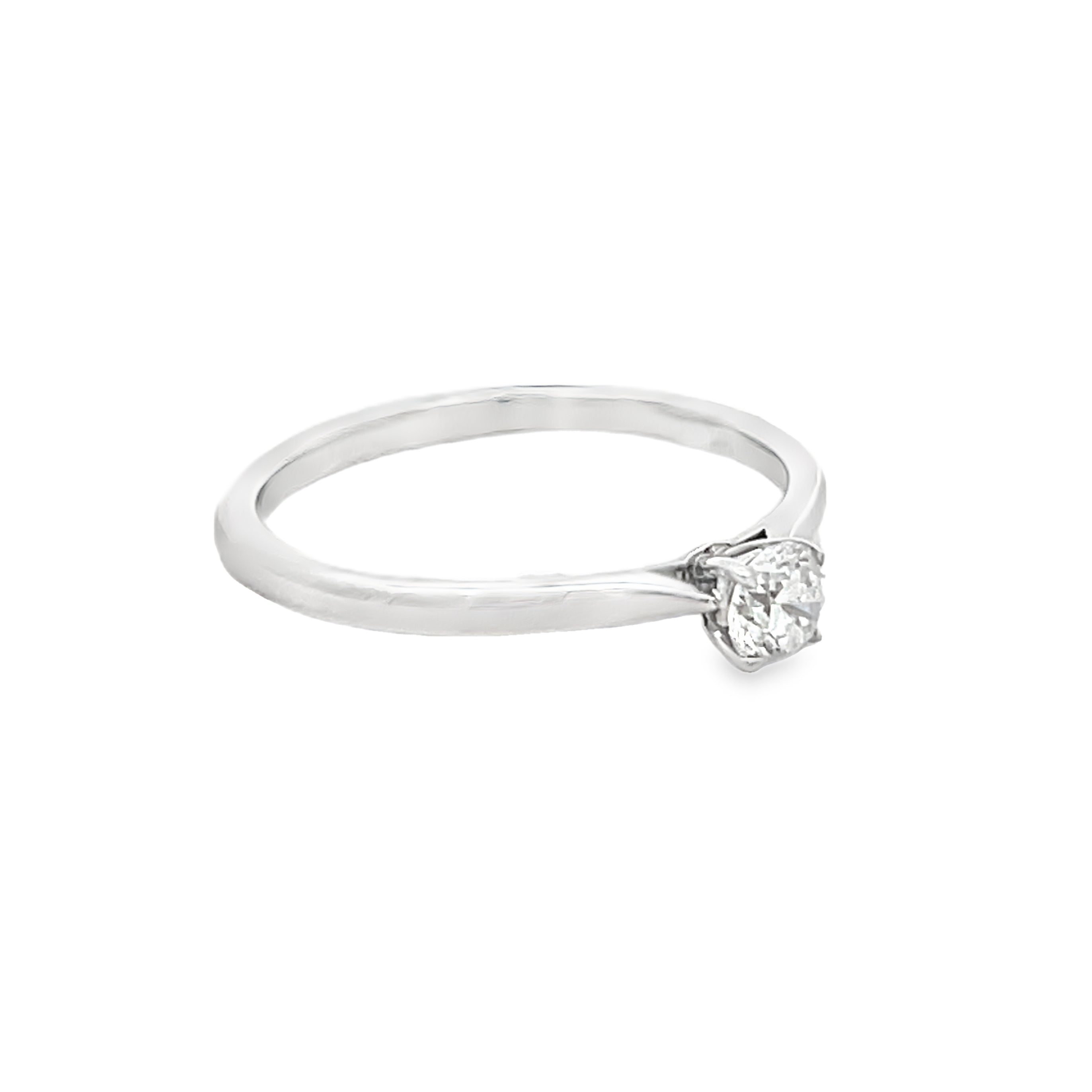 9ct White Gold Solitaire Diamond Engagement Ring 0.25ct