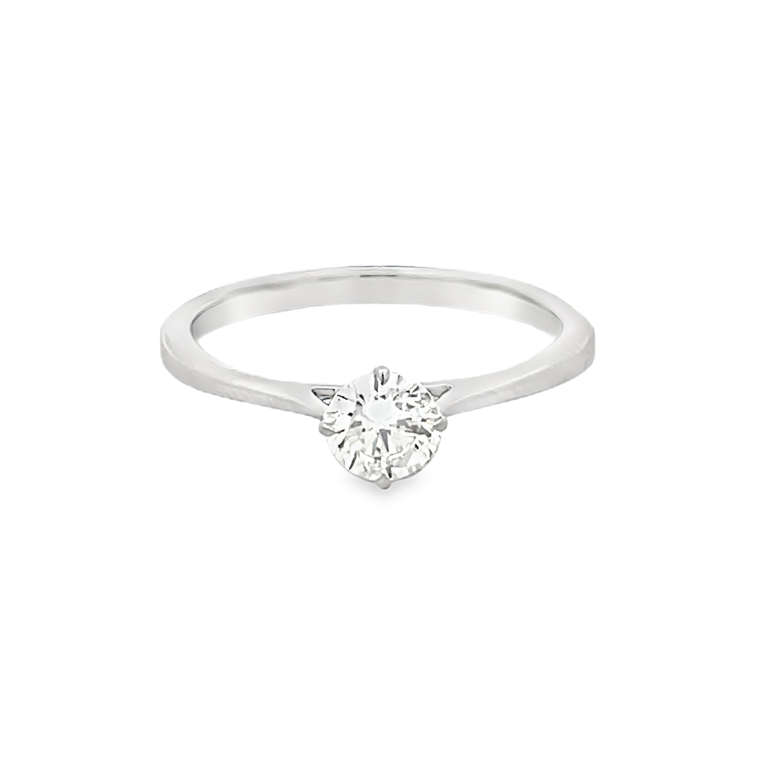 Platinum Solitaire Diamond Engagement Ring 0.42ct
