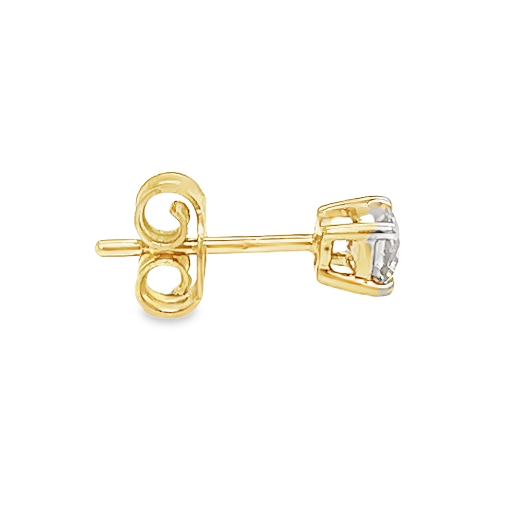 9ct Gold Diamond 0.48ct Stud Earrings