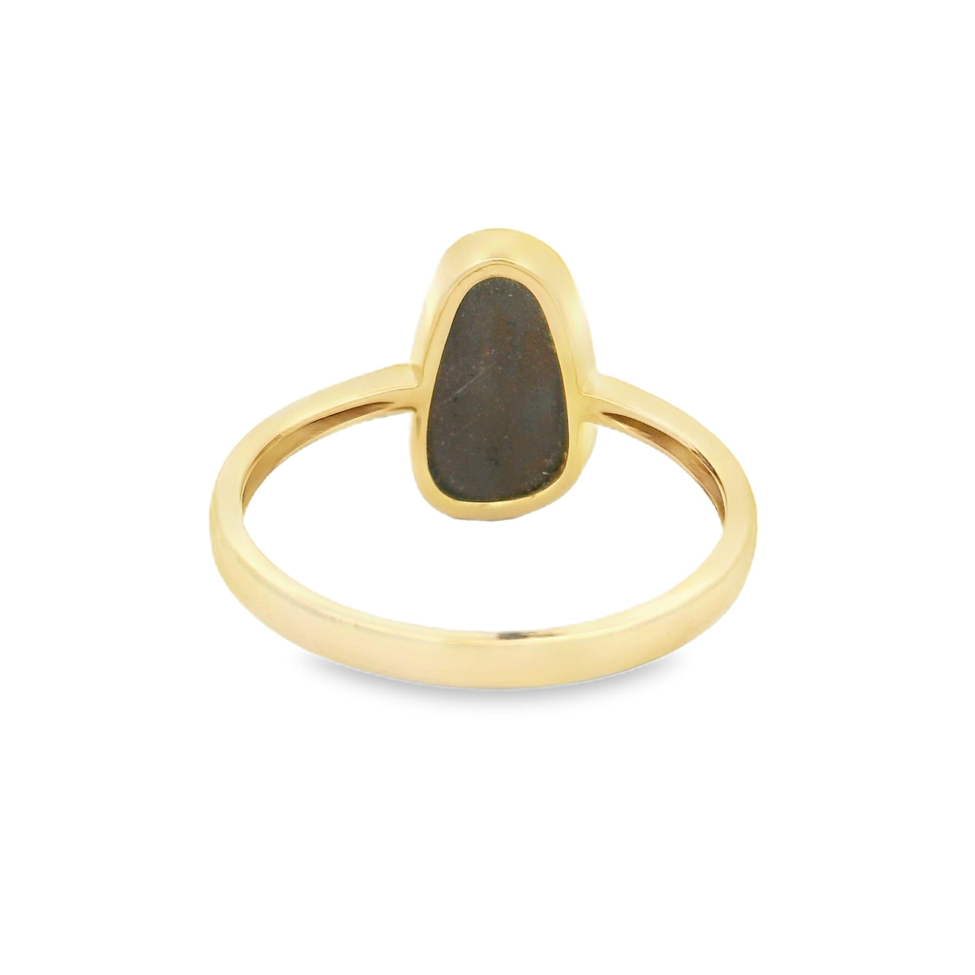 Solitaire Opal Ring 9ct Gold