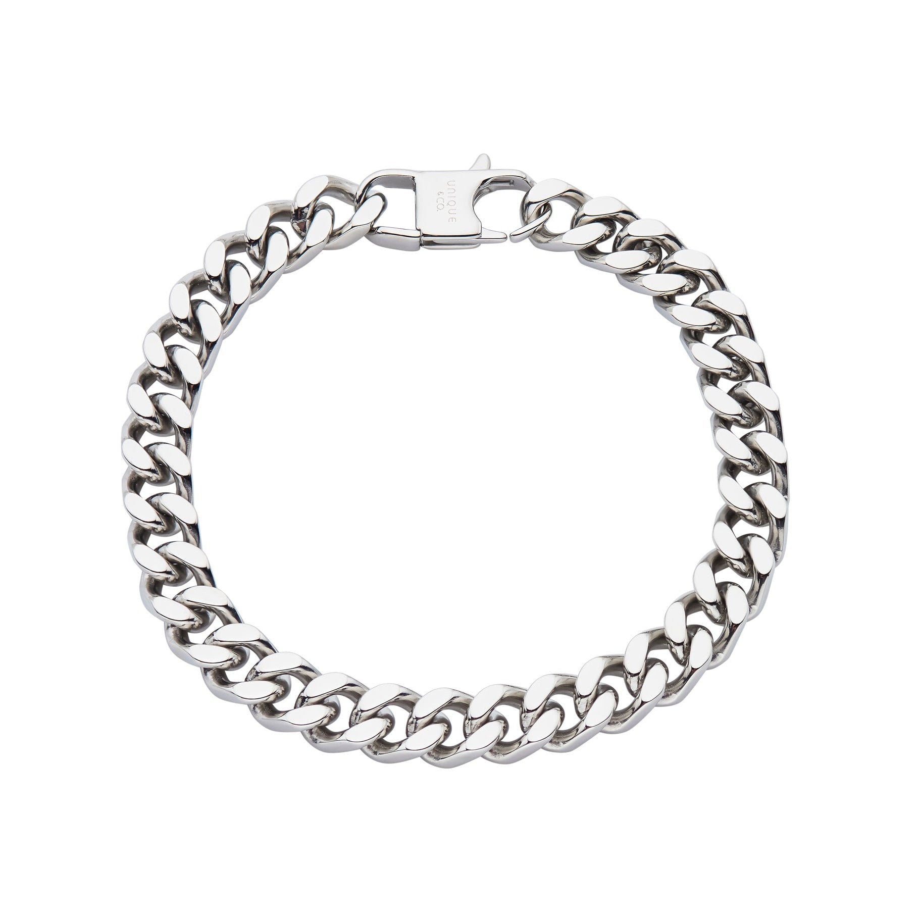 Unique & Co Men's Steel Curb Chain Bracelet LAB-250