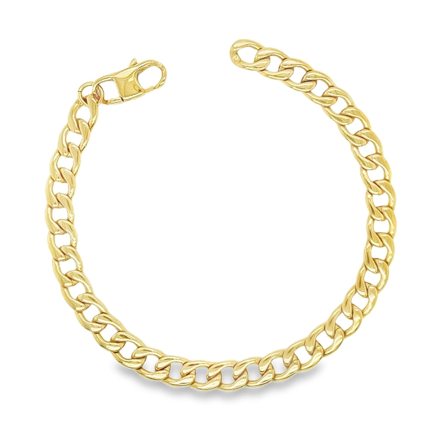 Unique & Co Mens Gold IP Steel Bracelet LAB214