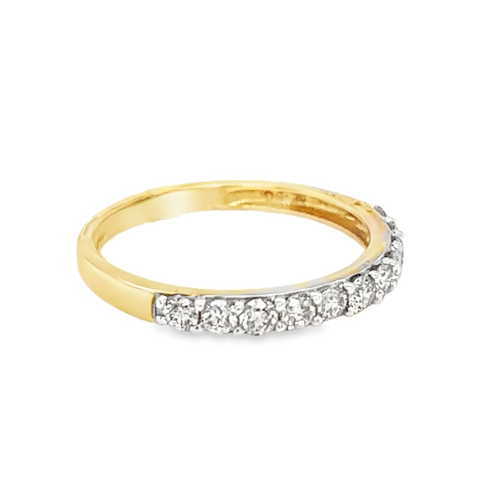 Diamond Eternity Ring 0.50ct Claw Set 9ct Gold