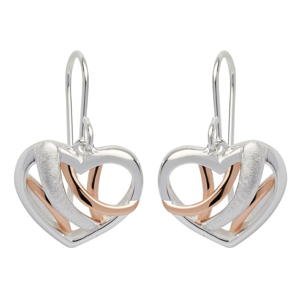 Silver and rose outlet gold earrings
