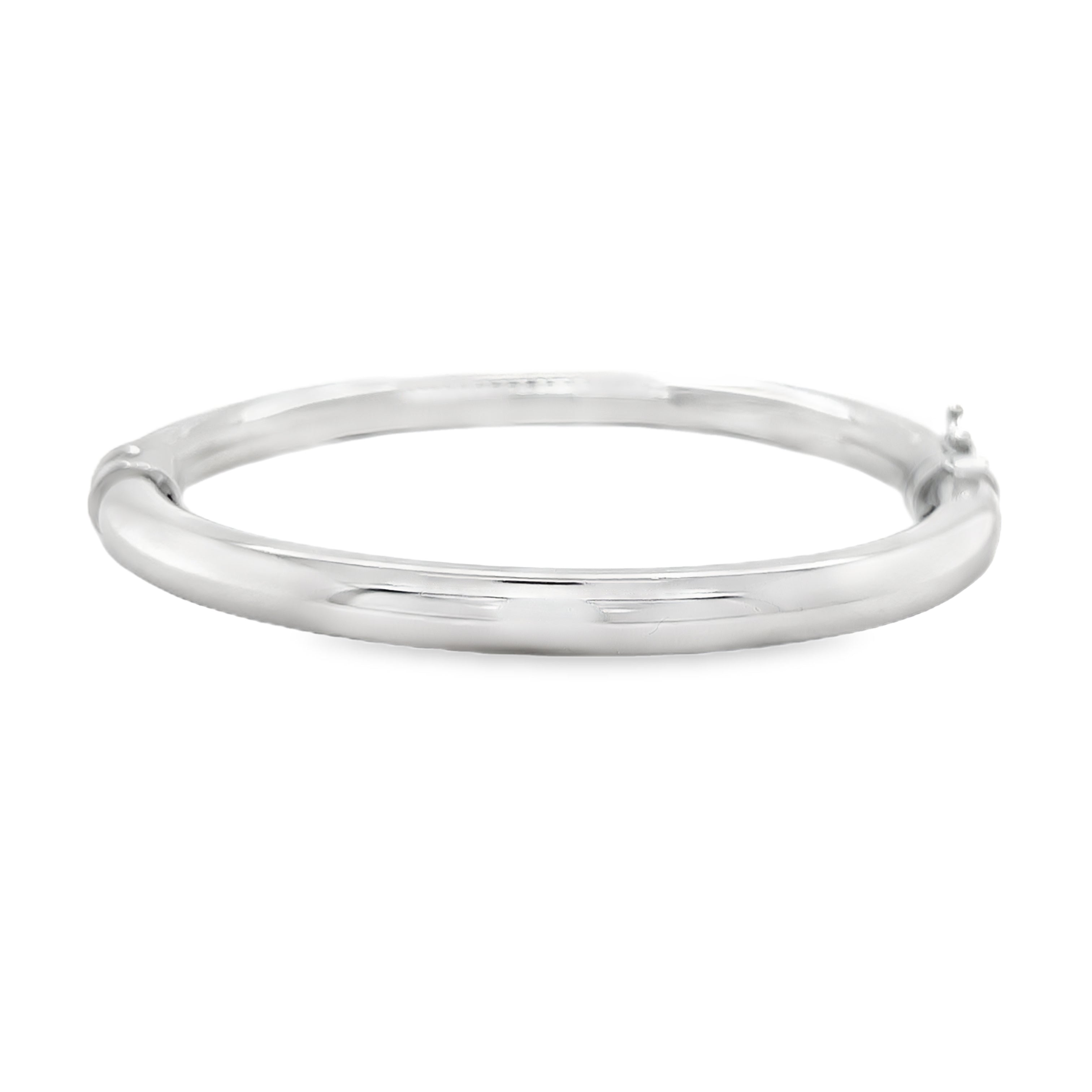 Sterling Silver 6mm Hinged Bangle
