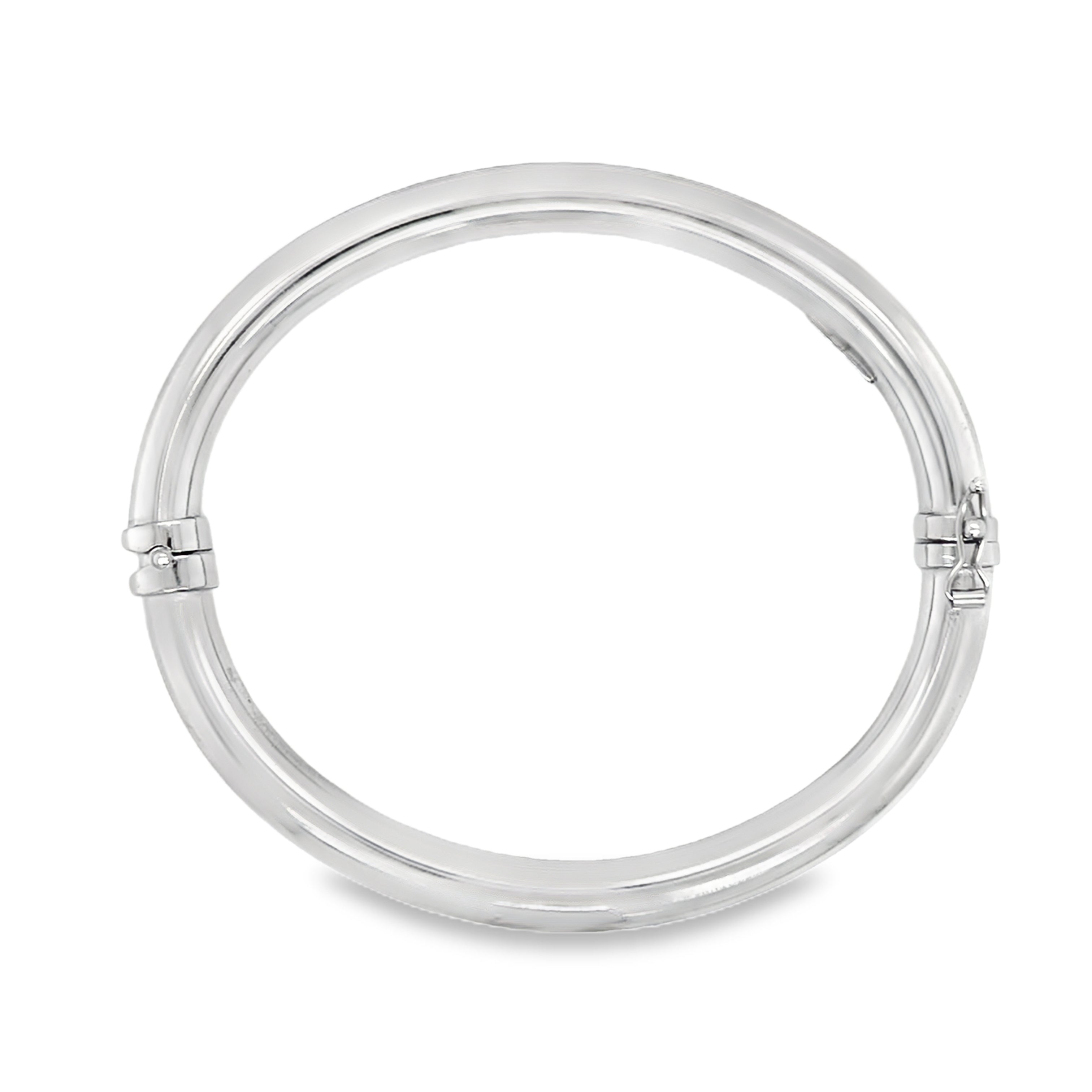 Sterling Silver 6mm Hinged Bangle