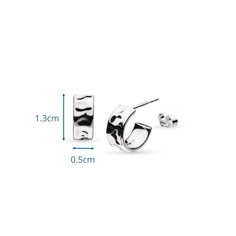 Kit Heath Mirage Reflect Semi Hoop Stud Earring SIZE