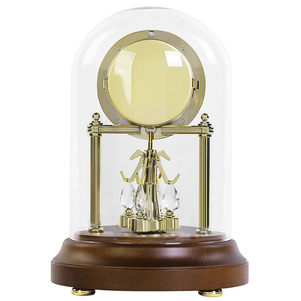 Seiko Traditional Rotating Pendulum Mantel Clock QXN236G rear