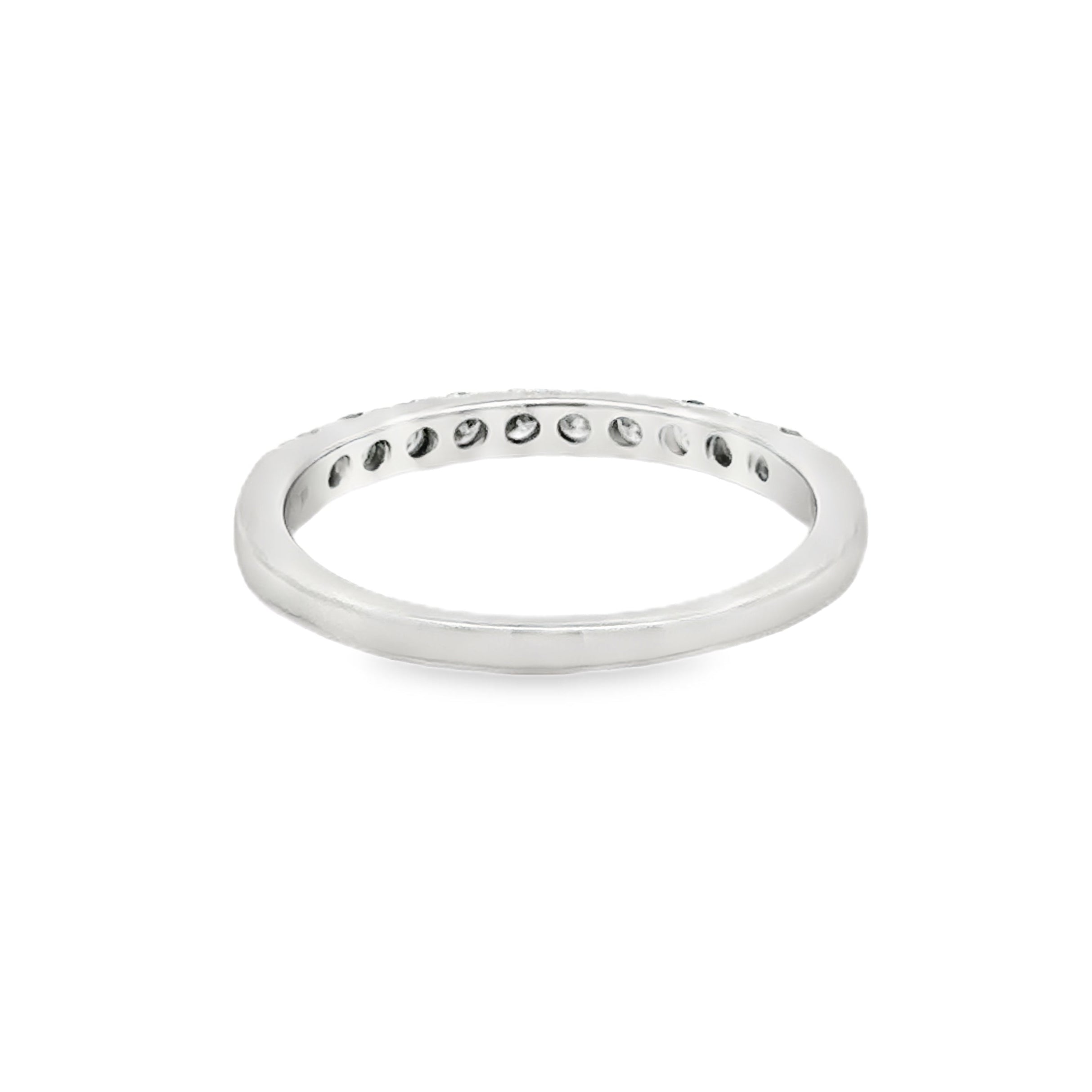 Diamond Eternity Ring 0.33ct Modern Square Claw 9ct White Gold