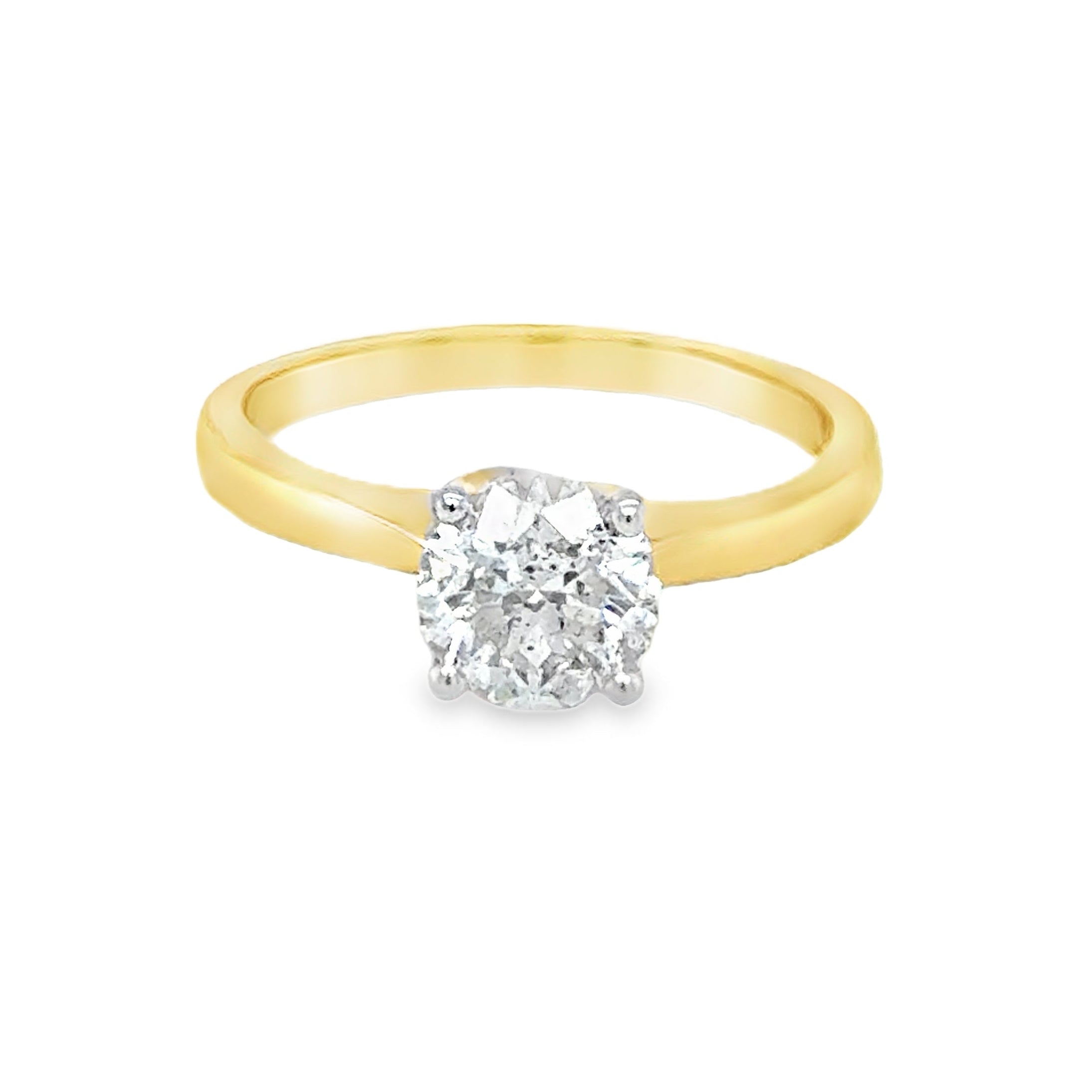 Solitaire 1.25ct Diamond Ring 18ct Yellow Gold