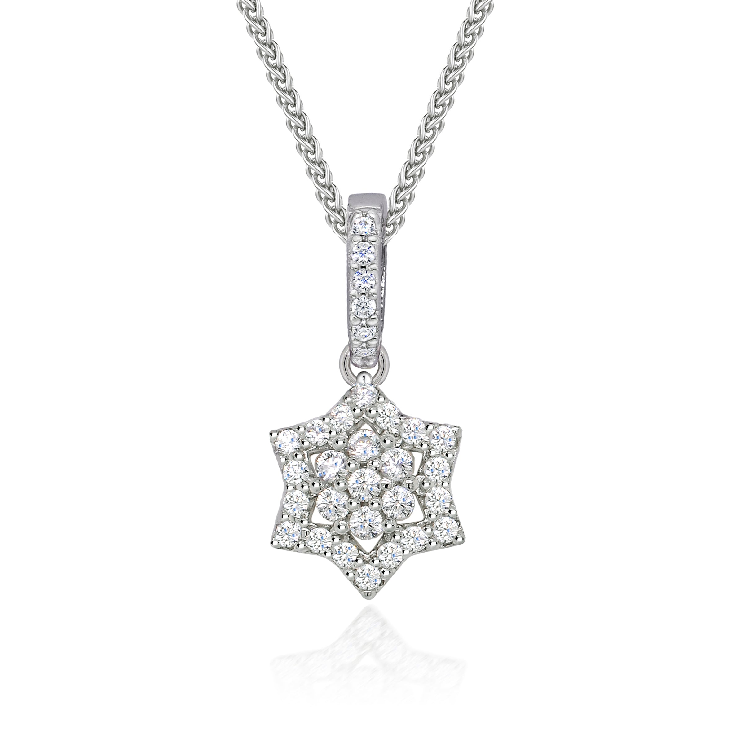 The Real Effect CZ Star Pendant Necklace RE52644