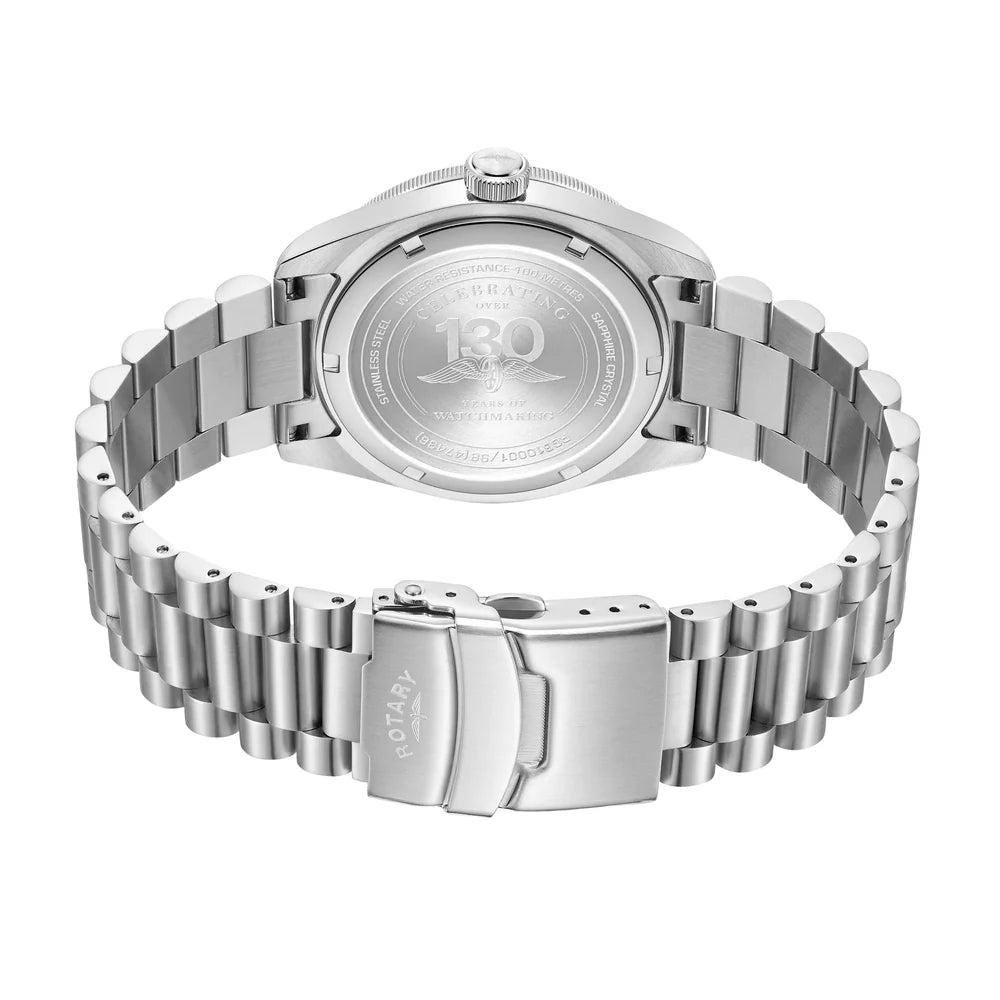 Rotary Apex 100 Men's Bracelet Watch RGB10001/98 REAR