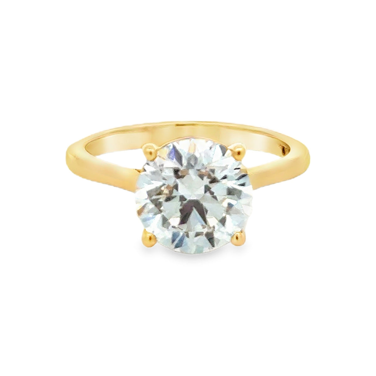 Lab Grown Diamond Brilliant Cut 3.00ct Solitaire Ring 18ct Gold