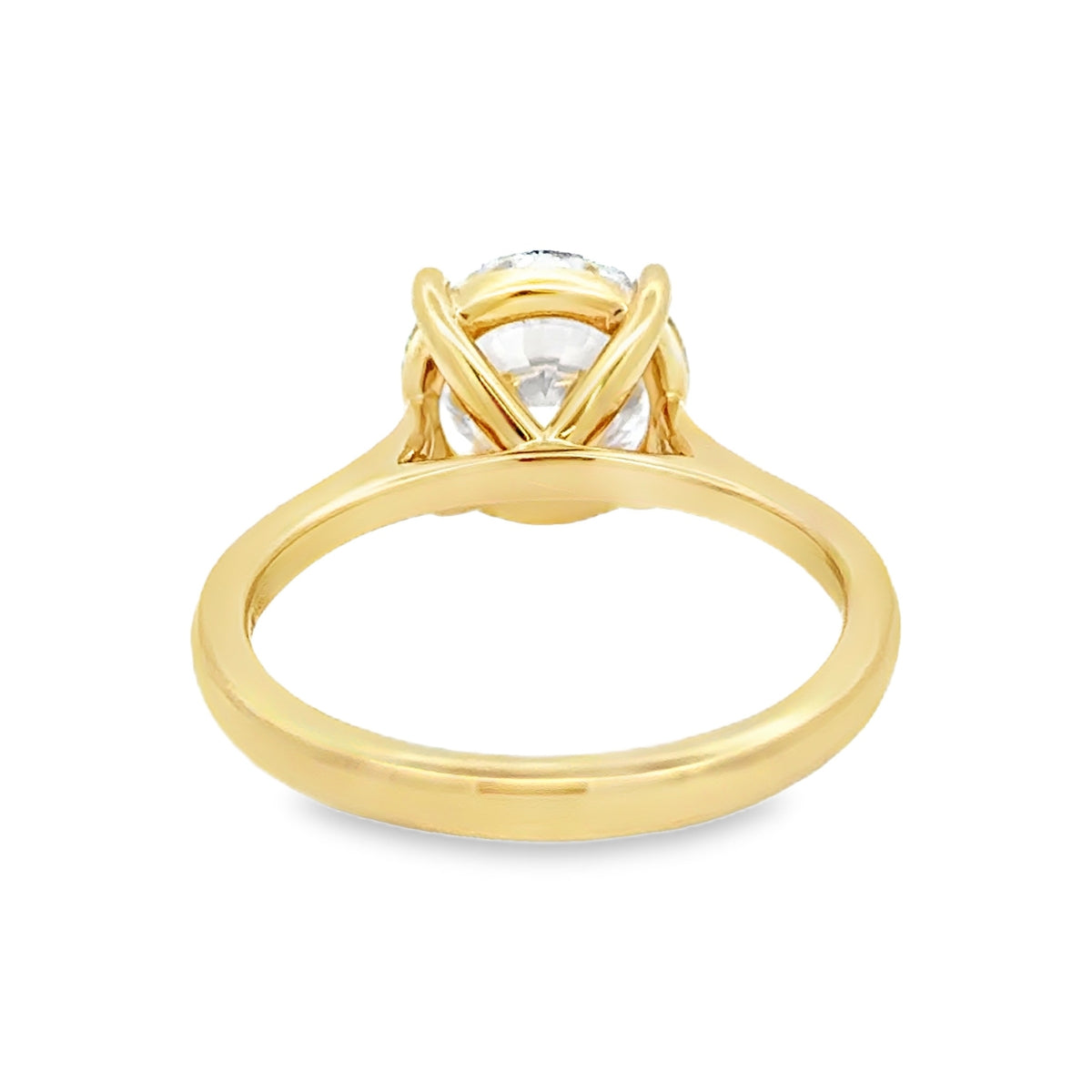 Lab Grown Diamond Brilliant Cut 3.00ct Solitaire Ring 18ct Gold