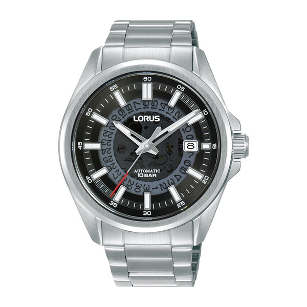 Lorus Men's Skeleton Automatic Bracelet Watch RU401AX9