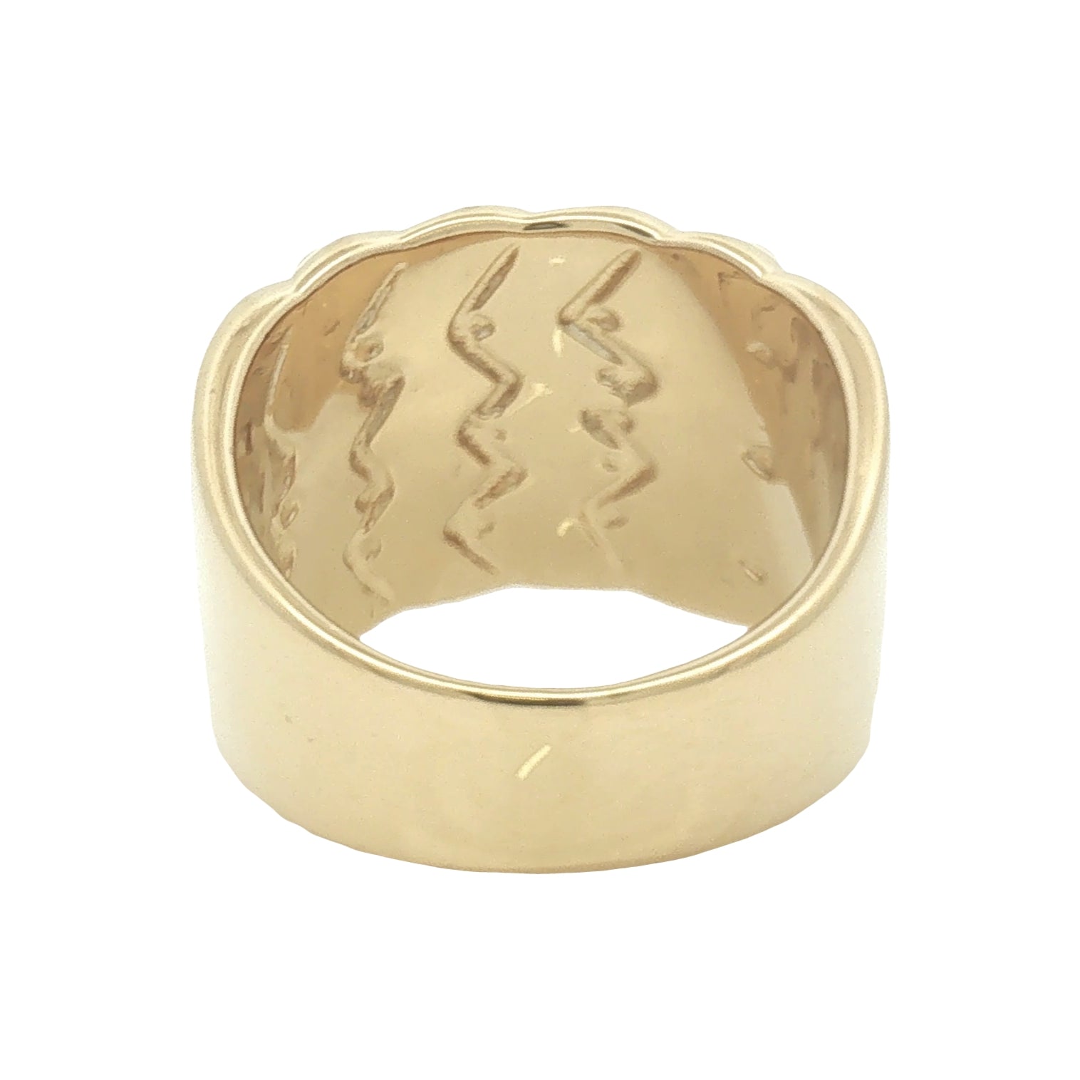 Silver Gold Plated Keeper Ring REAR