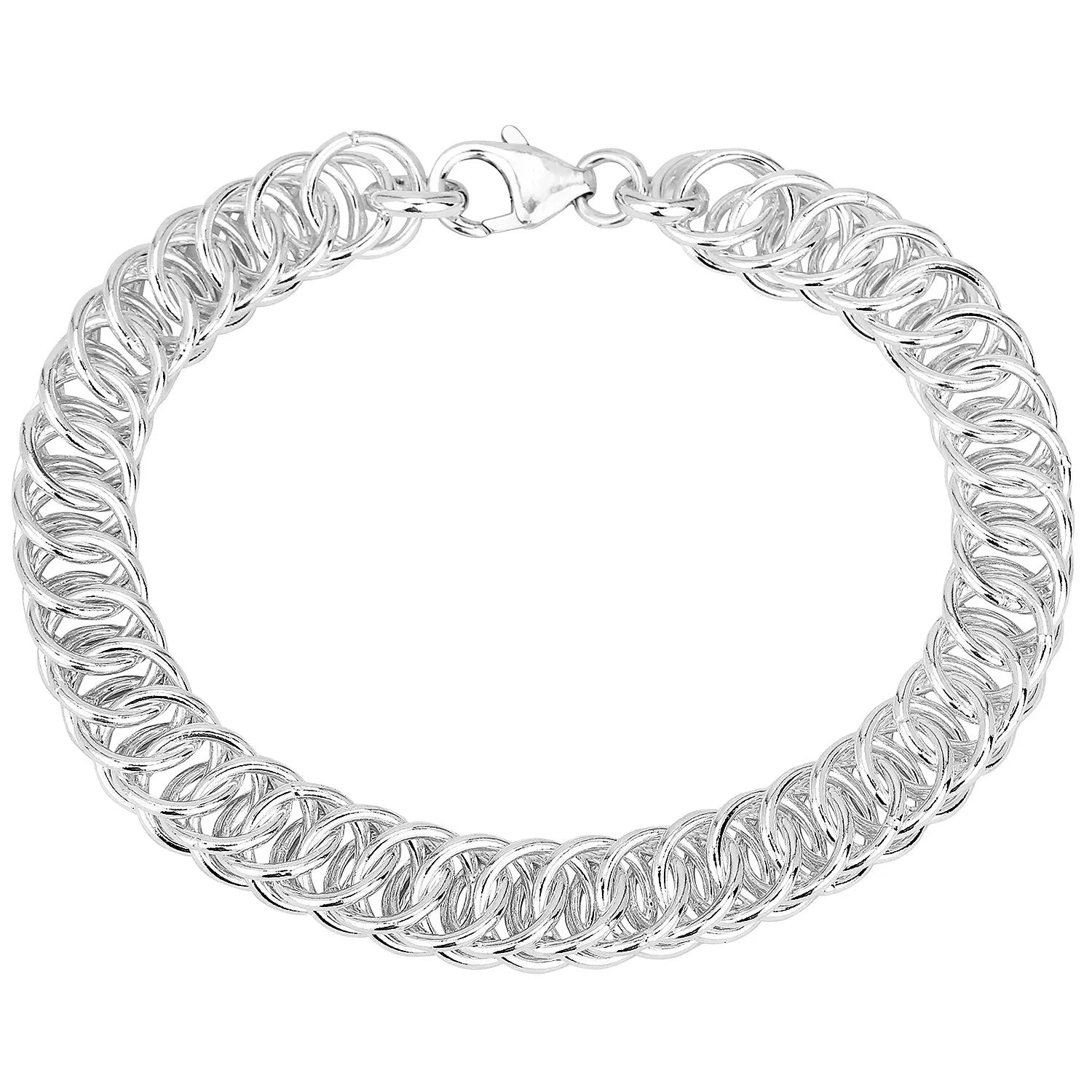 Sterling Silver Half Persian Chain Handmade Bracelet
