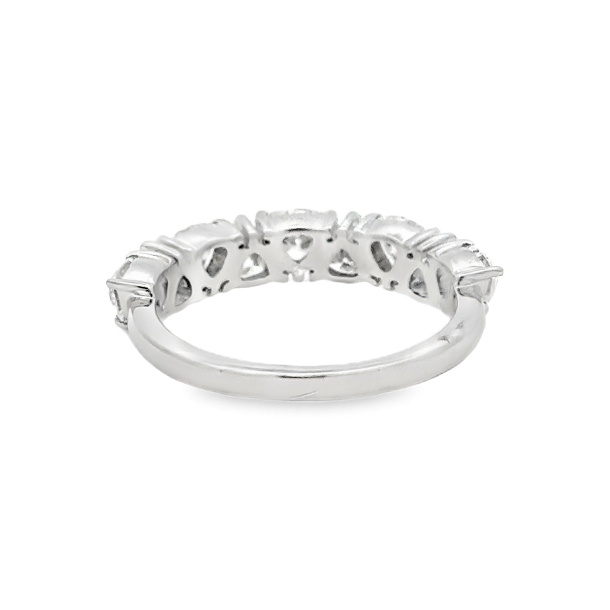 Lab Grown Diamond Trilliant Cut 1.76ct Eternity Ring 9ct White Gold rear