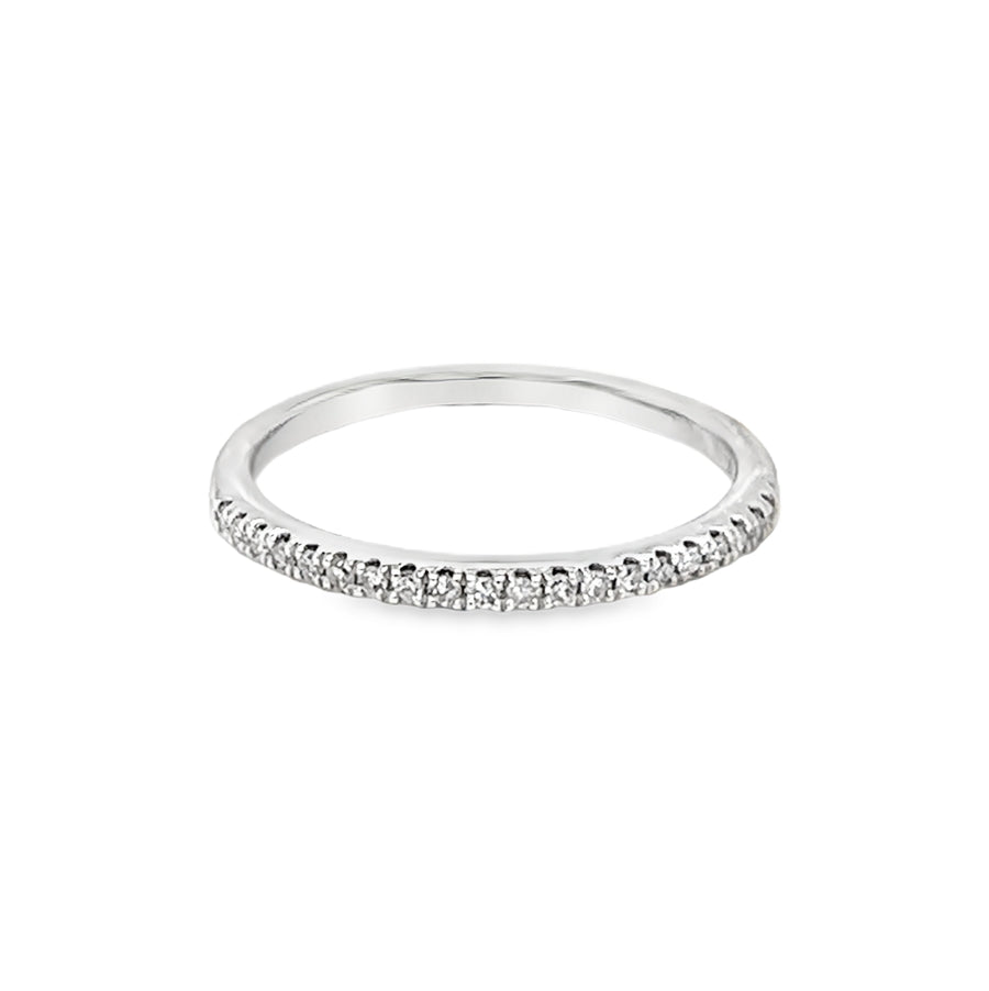 9ct White Gold Cluster Diamond Bridal 2 Ring Set