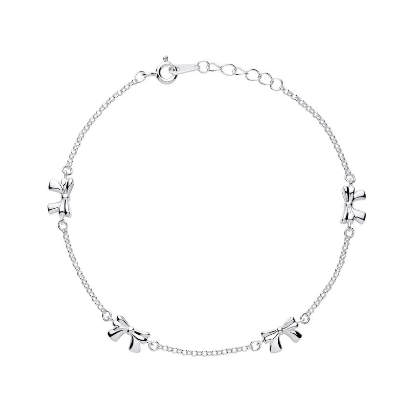 Sterling Silver Bow Bracelet