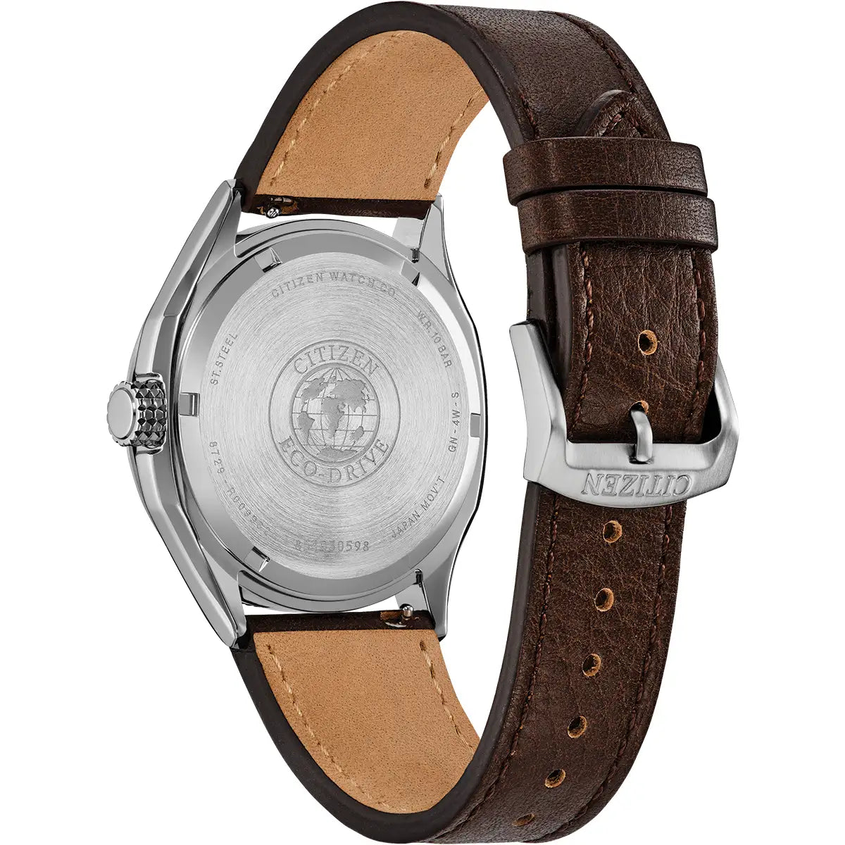 Citizen Men's Eco Drive Terra Force Strap Watch AW1890-19B rear profile