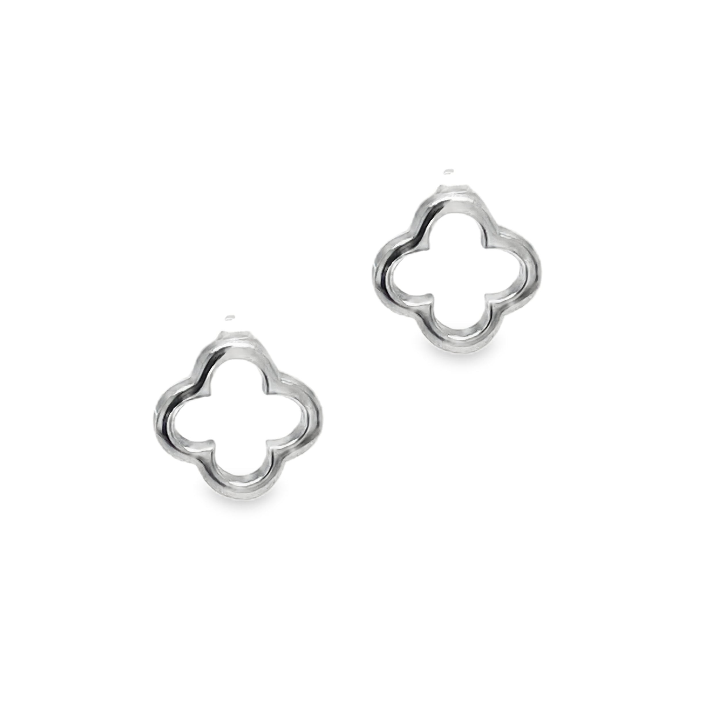 Sterling Silver Open Clover Earrings