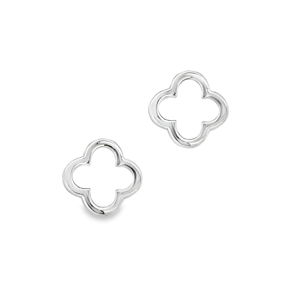 Sterling Silver Open Clover Earrings