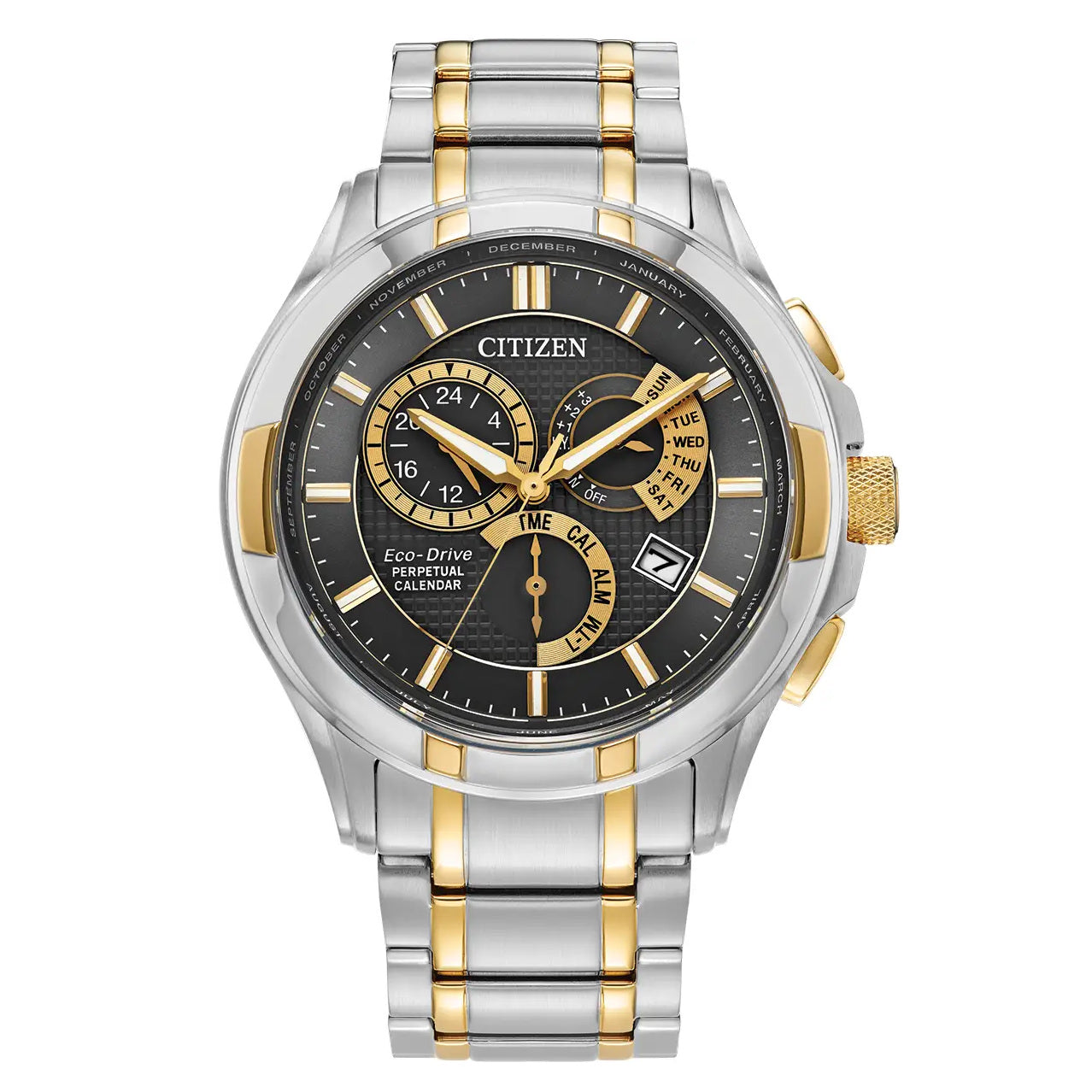 Citizen Mens Eco Drive Calibre 8700 Perpetual Calender Watch BL8164-57E
