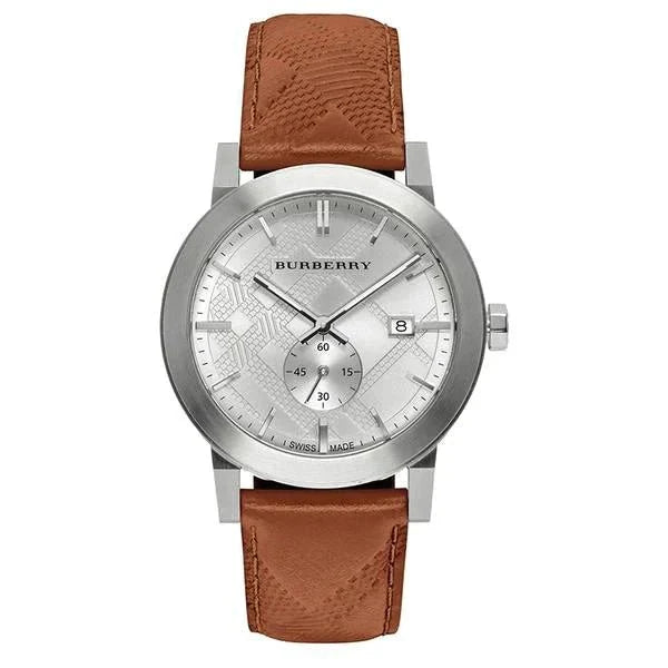 Burberry Mens Watch The City Silver Brown Bu9904