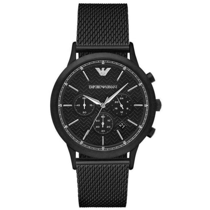 Emporio Armani Ar2498 Men S Chronograph Watch Black Pvd