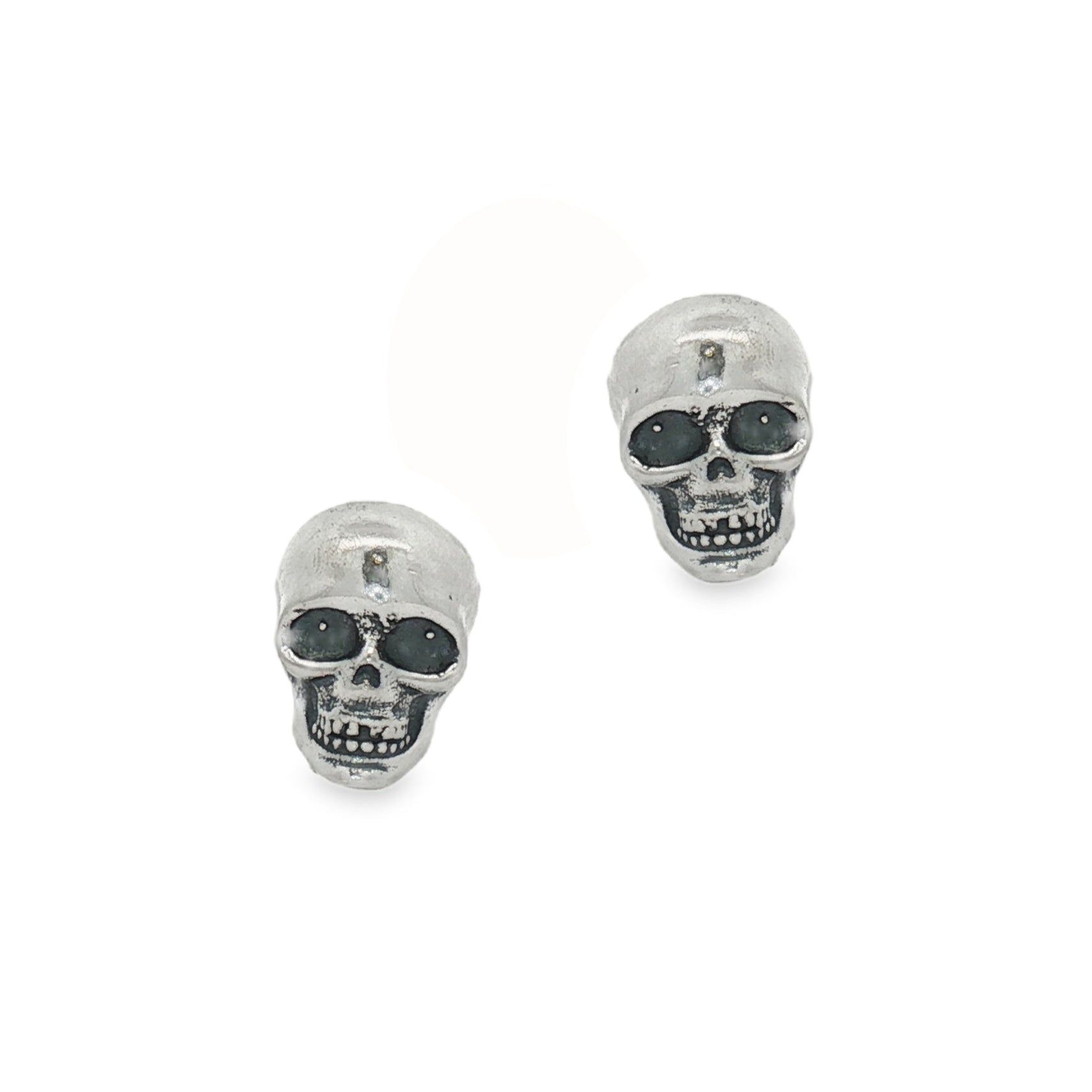 Silver Skull Stud Earring