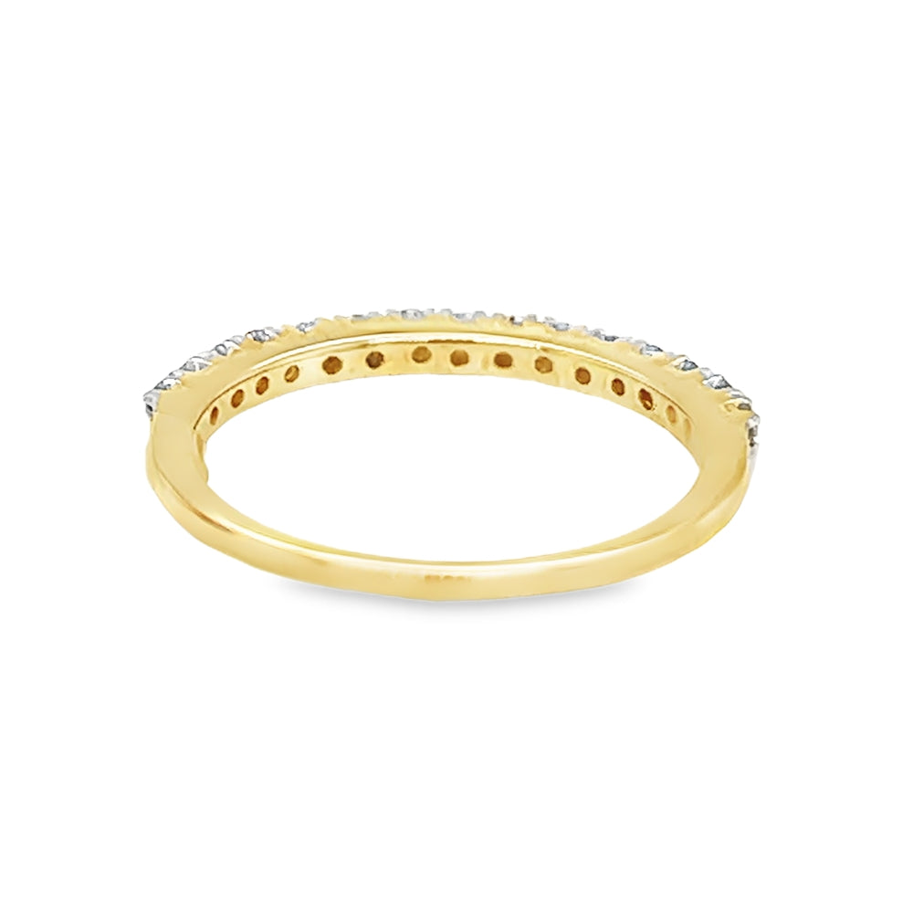Diamond Eternity Ring 0.25ct Claw Set 9ct Gold rear