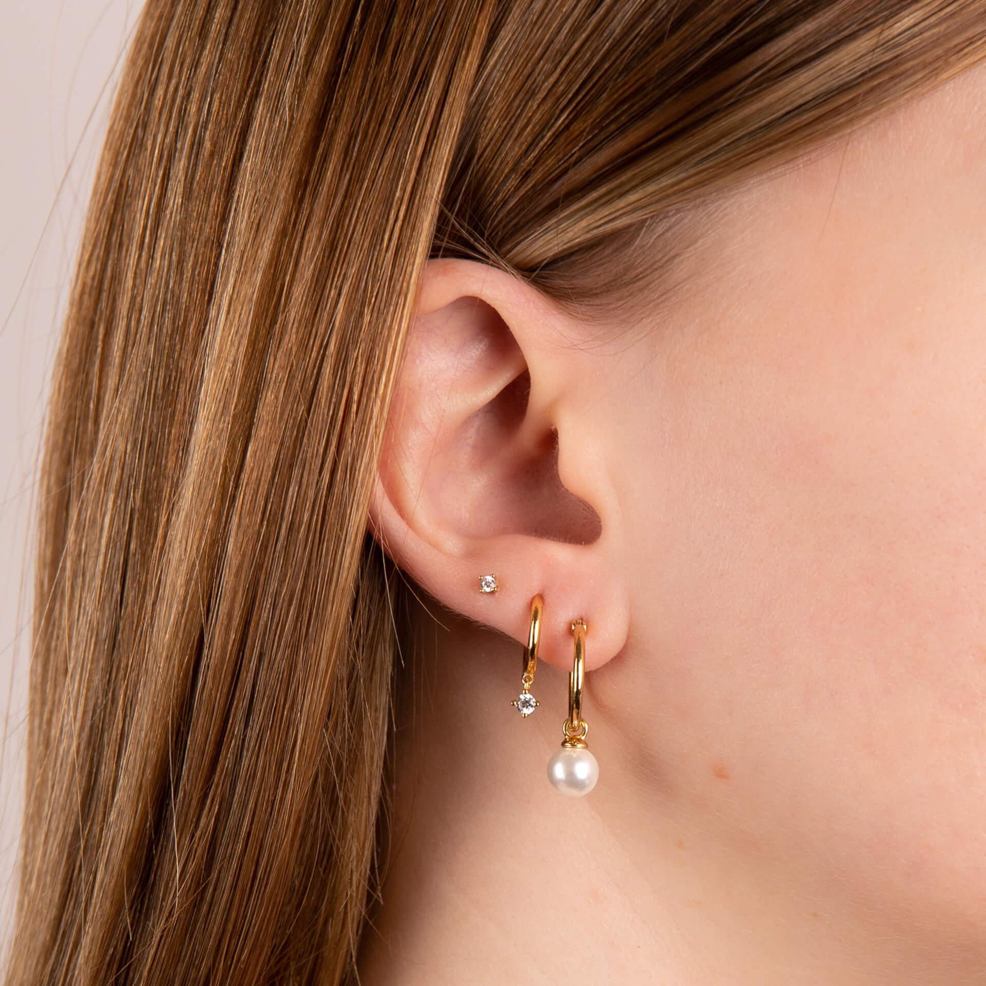 Diamonfire Assembled Hoop Earrings with Drop