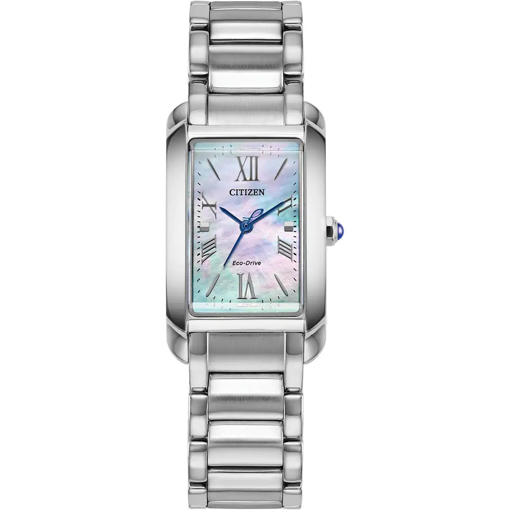 Citizen Eco Drive Ladies L Bianca Silver Tone Watch EW5620-55N