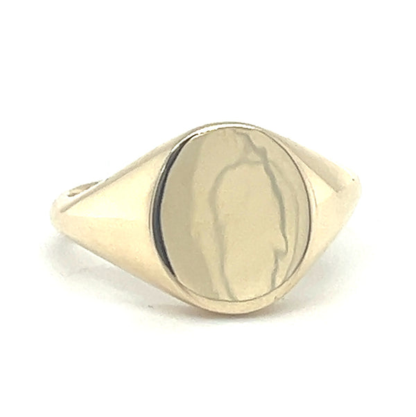 Oval Signet Ring 9ct Gold