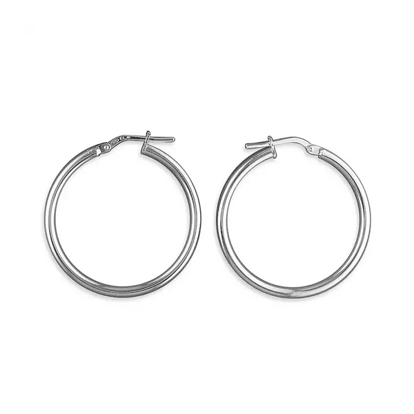 Sterling Silver 30mm Hoop Earrings