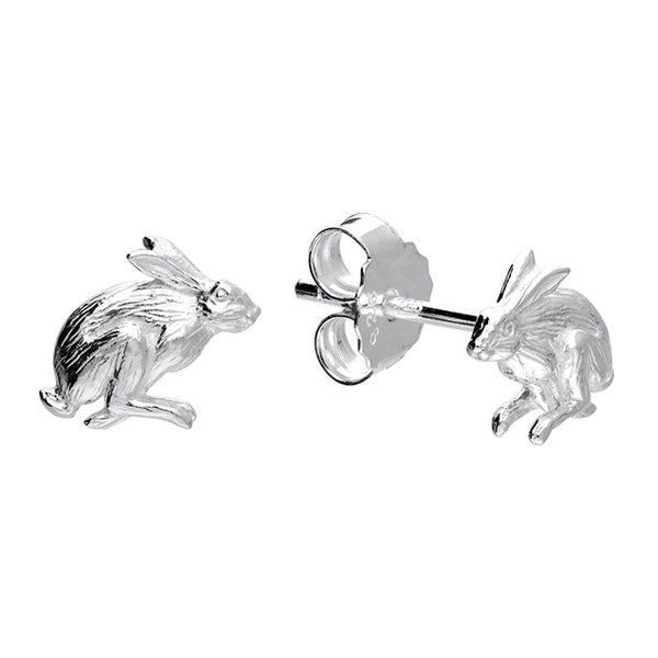 Sterling Silver March Hare Stud Earrings