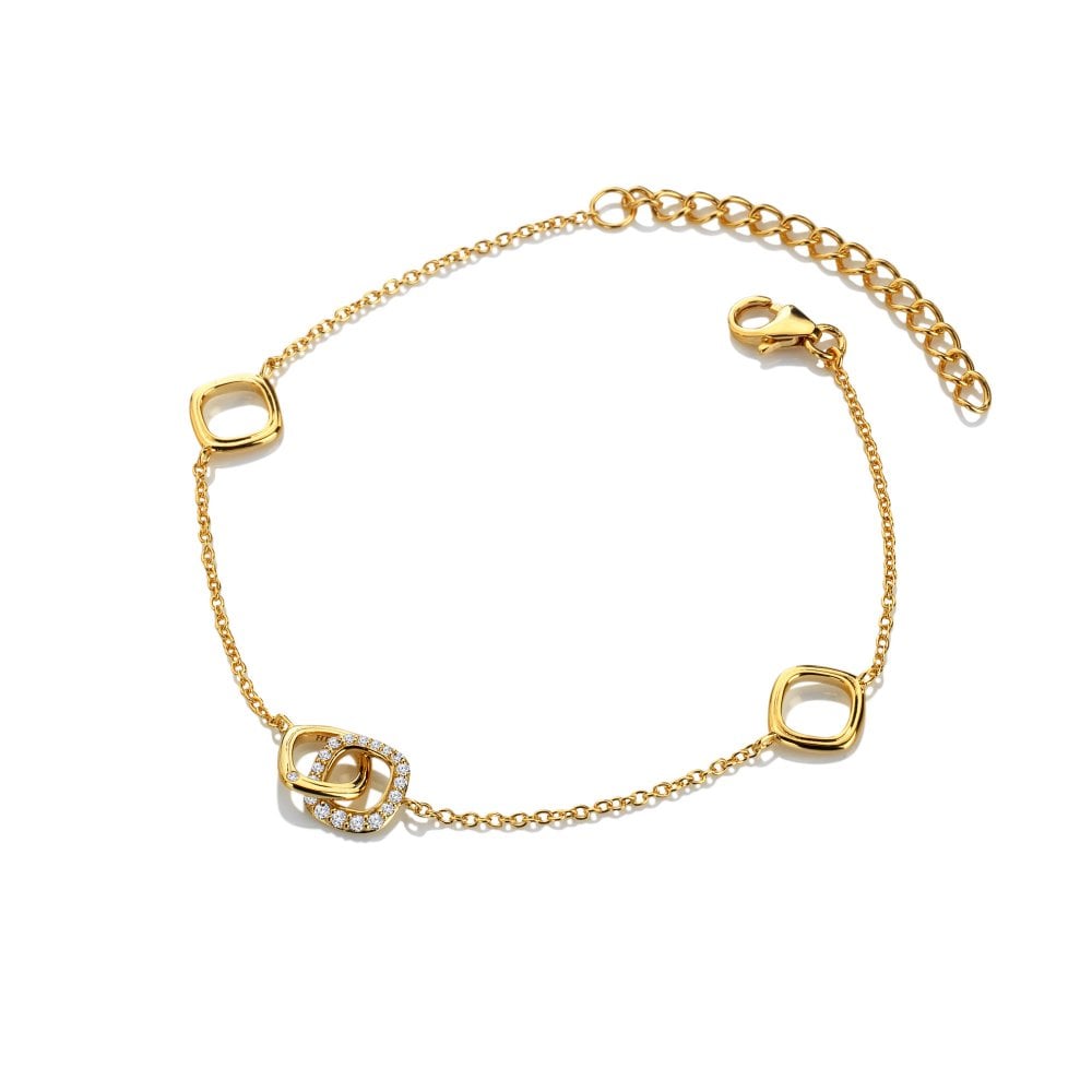 Hot Diamonds X Golden Edit Connected Bracelet DL714
