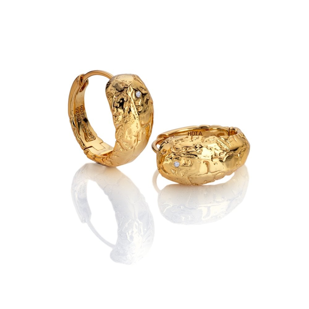 Hot Diamonds HD X Golden Edit Muse Earrings DE849