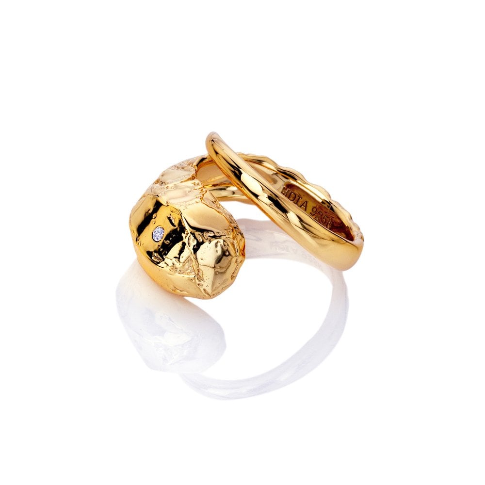 Hot Diamonds X Golden Edit Muse Ring DR300