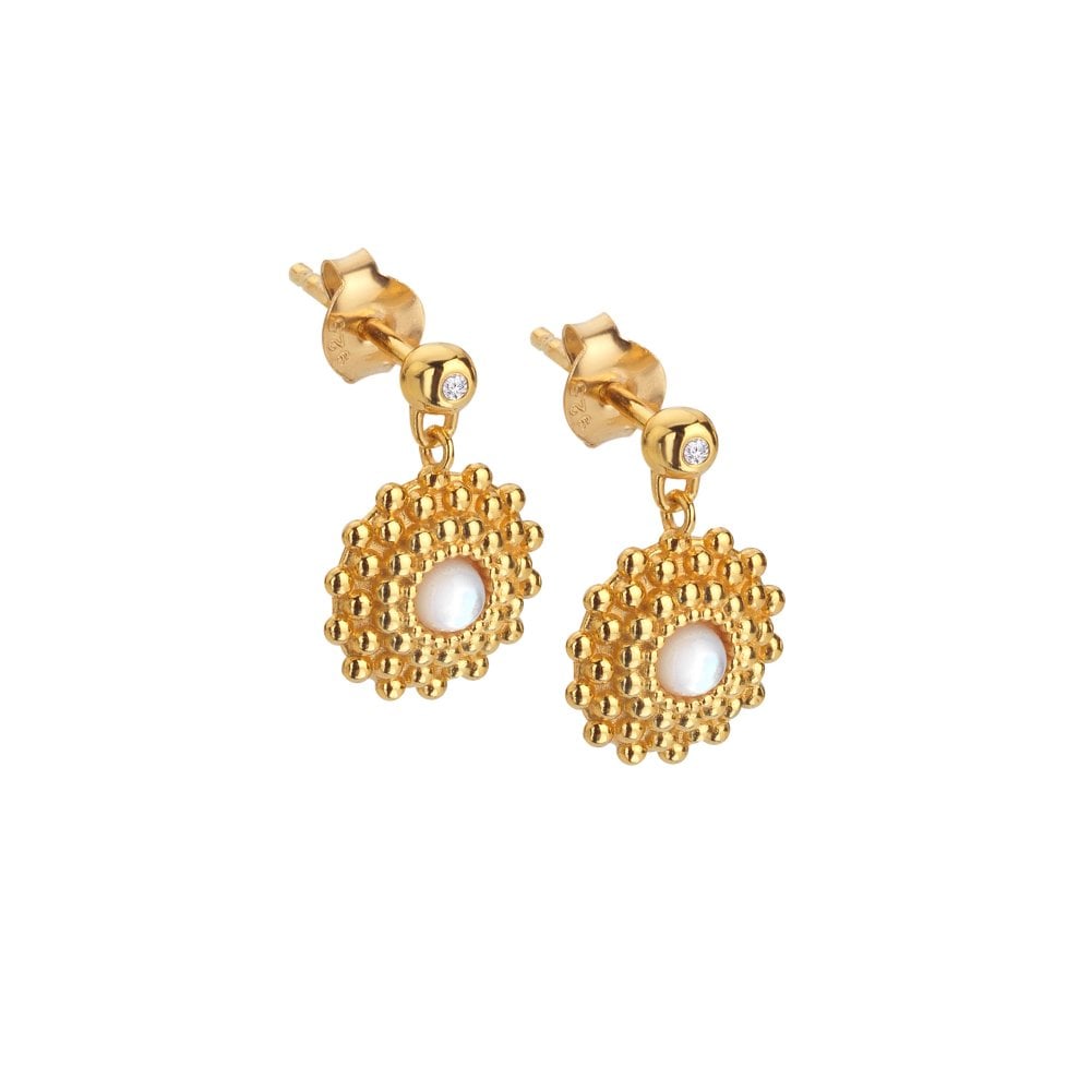 Hot Diamonds X Jac Jossa Blossom MOP Earrings DE785 SIDE