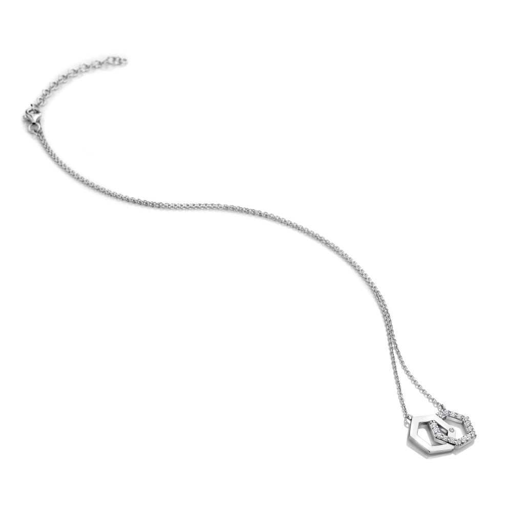 Hot Diamonds Hexagon Necklace DN230 chain