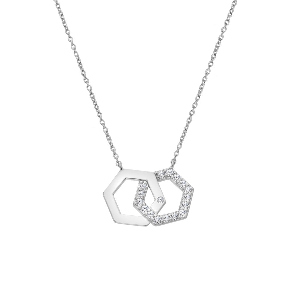 Hot Diamonds Hexagon Necklace DN230