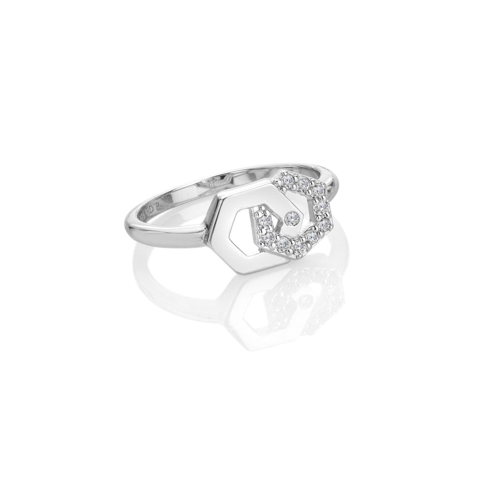 Hot Diamonds Hexagon Ring DR314