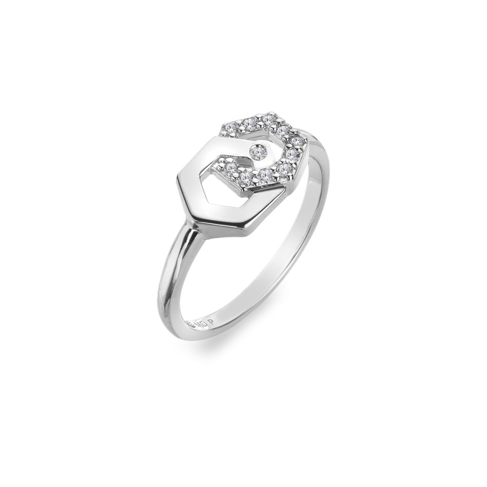 Hot Diamonds Hexagon Ring DR314