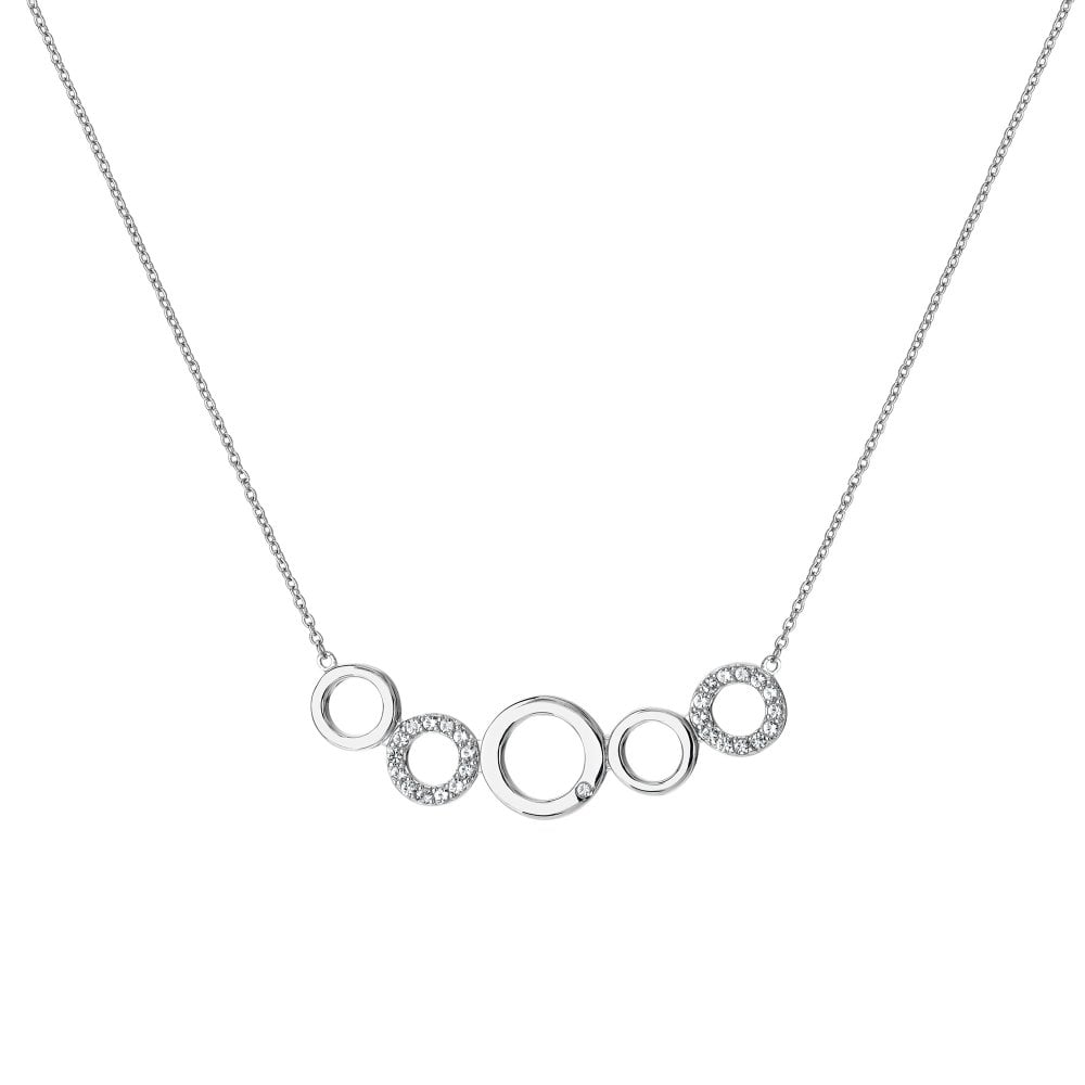 Hot Diamonds Balance White Topaz Necklace DN164